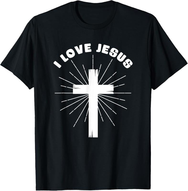 100% Cotton I Love Jesus T-Shirt Hoodie, Sweatshirt | HypeCrazeTee.com