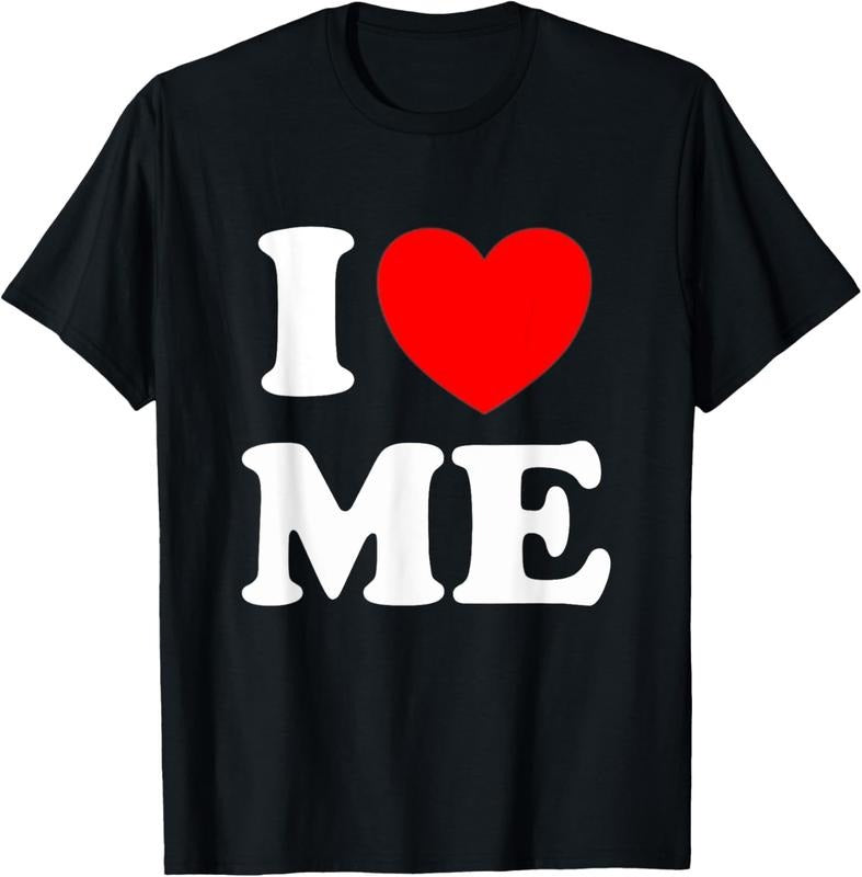 100% Cotton I Love Me Shirt I Red Heart Me I Love Me Myself And I Funny T-Shirt Hoodie, Sweatshirt | HypeCrazeTee.com