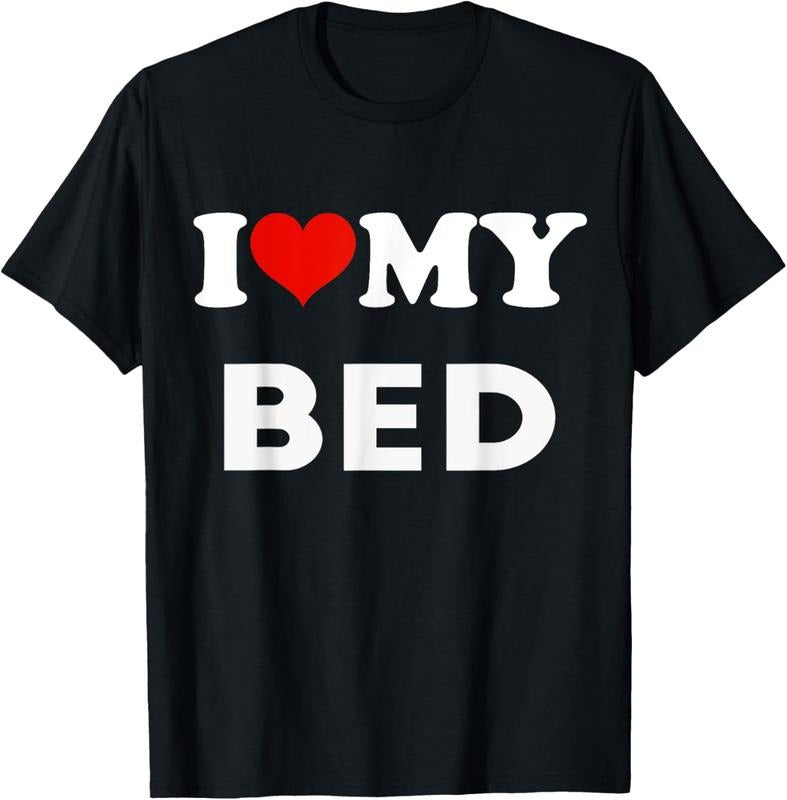 100% Cotton I Love My Bed Funny Pajama T-Shirt Hoodie, Sweatshirt | HypeCrazeTee.com