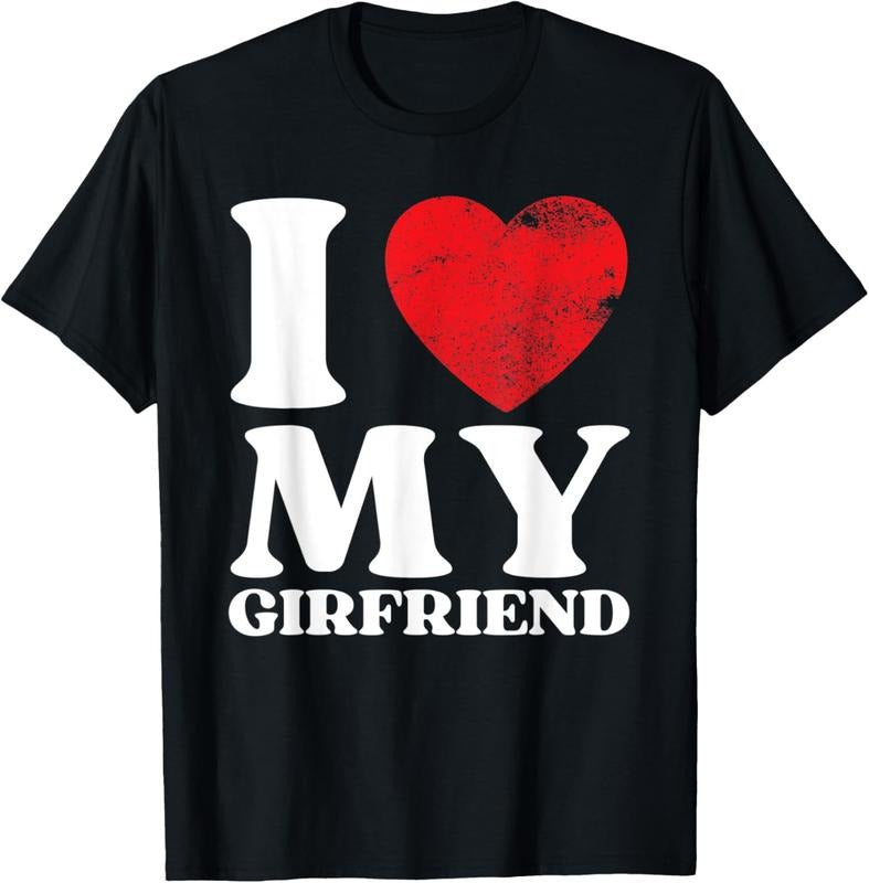 100% Cotton I Love My Girlfriend Shirt I Heart My GF Valentines Day T-Shirt Hoodie, Sweatshirt | HypeCrazeTee.com