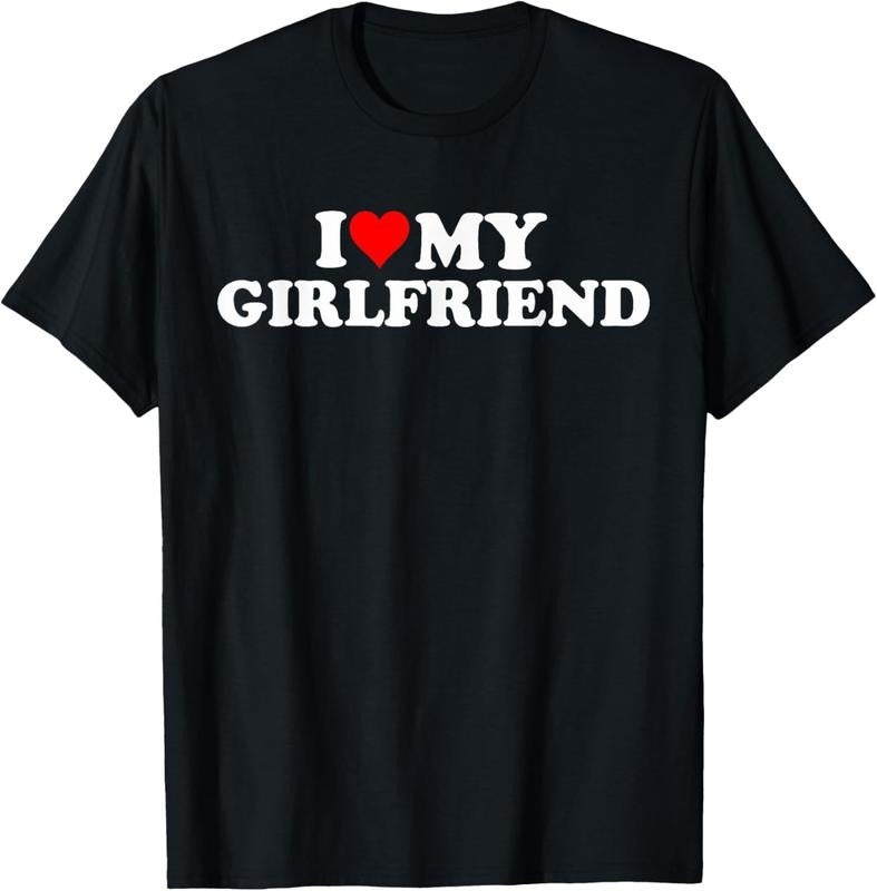 100% Cotton I Love My Hot Girlfriend I Heart My Hot Girlfriend Funny T-Shirt Hoodie, Sweatshirt | HypeCrazeTee.com