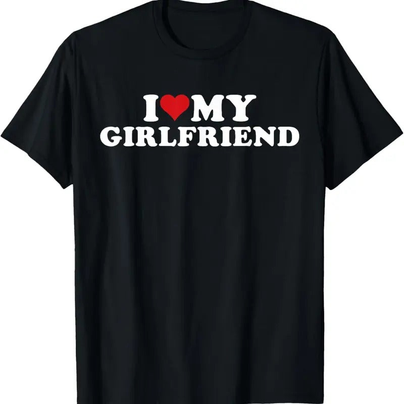 100% Cotton I Love My Hot Girlfriend I Heart My Hot Girlfriend GF T-Shirt Hoodie, Sweatshirt | HypeCrazeTee.com