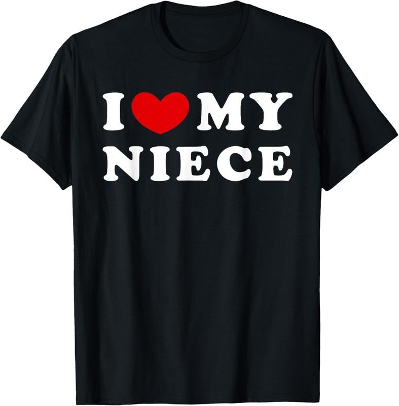 100% Cotton I Love My Niece, I Heart My Niece T-Shirt Hoodie, Sweatshirt | HypeCrazeTee.com