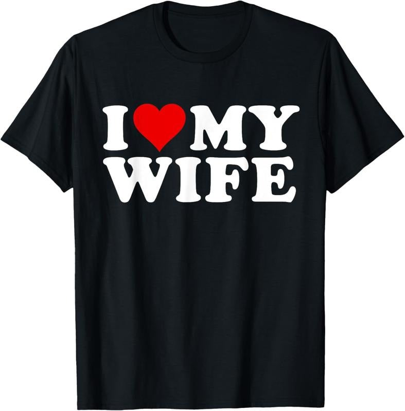 100% Cotton I Love My Wife Marriage Anniversary Married I Heart My Wife T-Shirt Hoodie, Sweatshirt | HypeCrazeTee.com