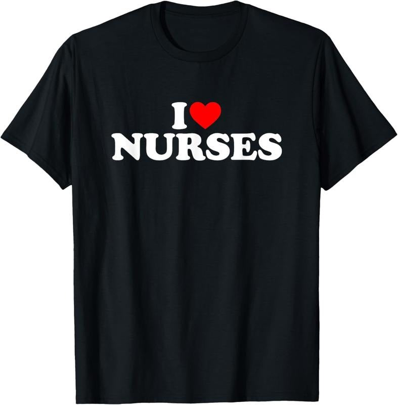 100% Cotton I Love Nurses T-Shirt Hoodie, Sweatshirt | HypeCrazeTee.com