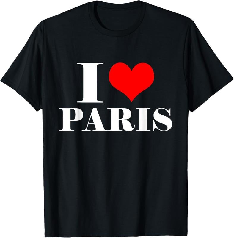 100% Cotton I Love Paris T Shirt , I Heart Paris Tee France Shirt T-Shirt Hoodie, Sweatshirt | HypeCrazeTee.com