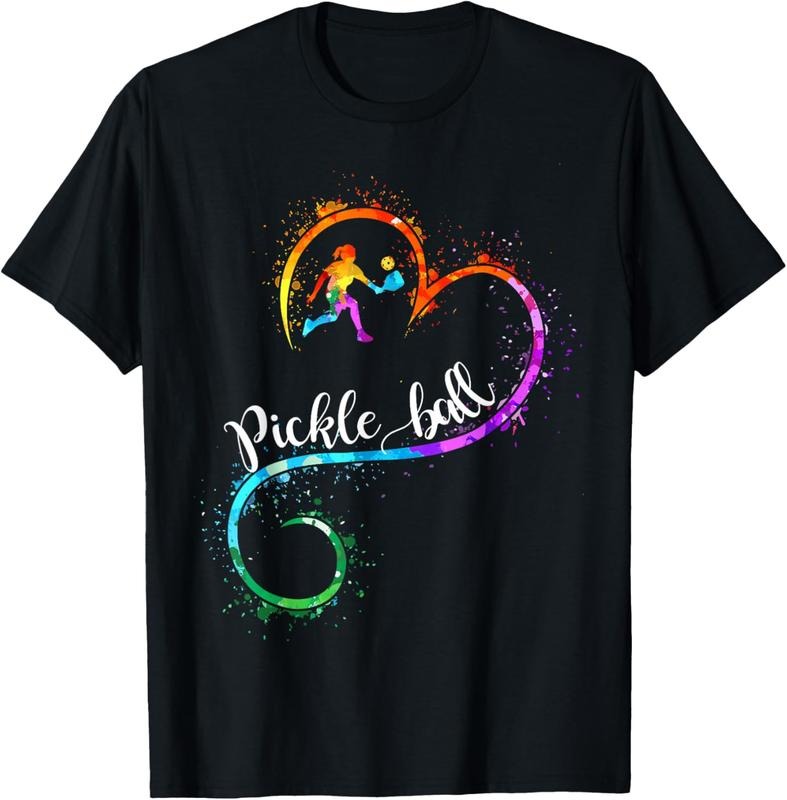 100% Cotton I Love Pickleball Watercolors Funny Pickleball Girl Player T-Shirt Hoodie, Sweatshirt | HypeCrazeTee.com