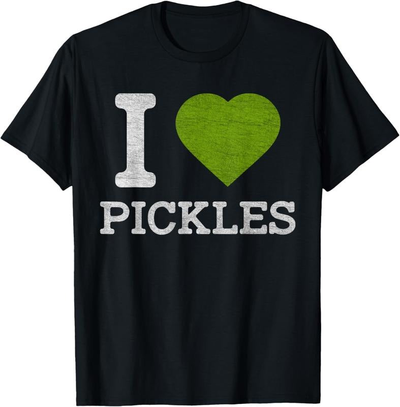 100% Cotton I Love Pickles Shirt - Funny T Shirts for Men & Women T-Shirt Hoodie, Sweatshirt | HypeCrazeTee.com
