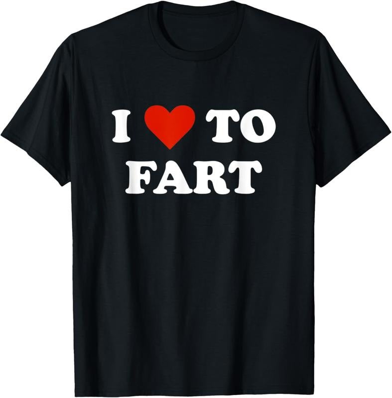 100% Cotton I Love To Fart Heart T-Shirt Hoodie, Sweatshirt | HypeCrazeTee.com