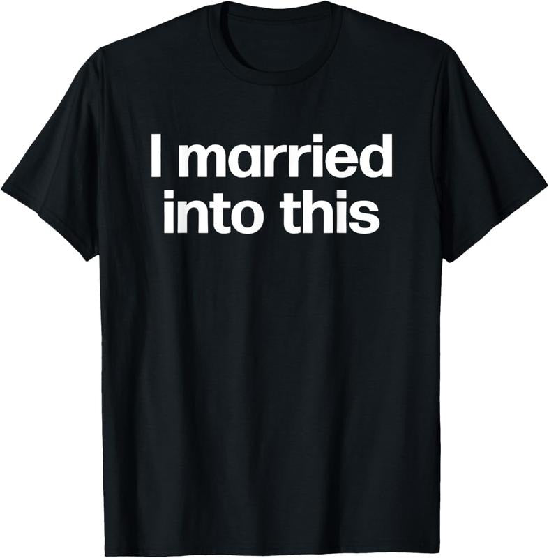 100% Cotton I Married Into This | Funny Sister-In-Law Gift Wedding Photo T-Shirt Hoodie, Sweatshirt | HypeCrazeTee.com