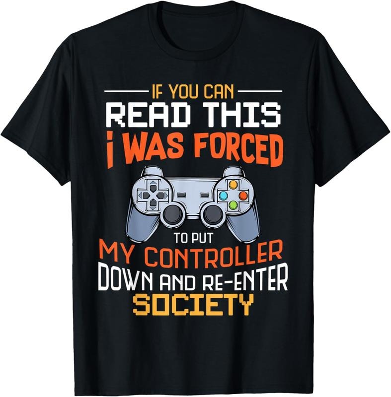 100% Cotton I Was Forced To Put My Controller Down Funny Gaming T-shirt T-Shirt Hoodie, Sweatshirt | HypeCrazeTee.com