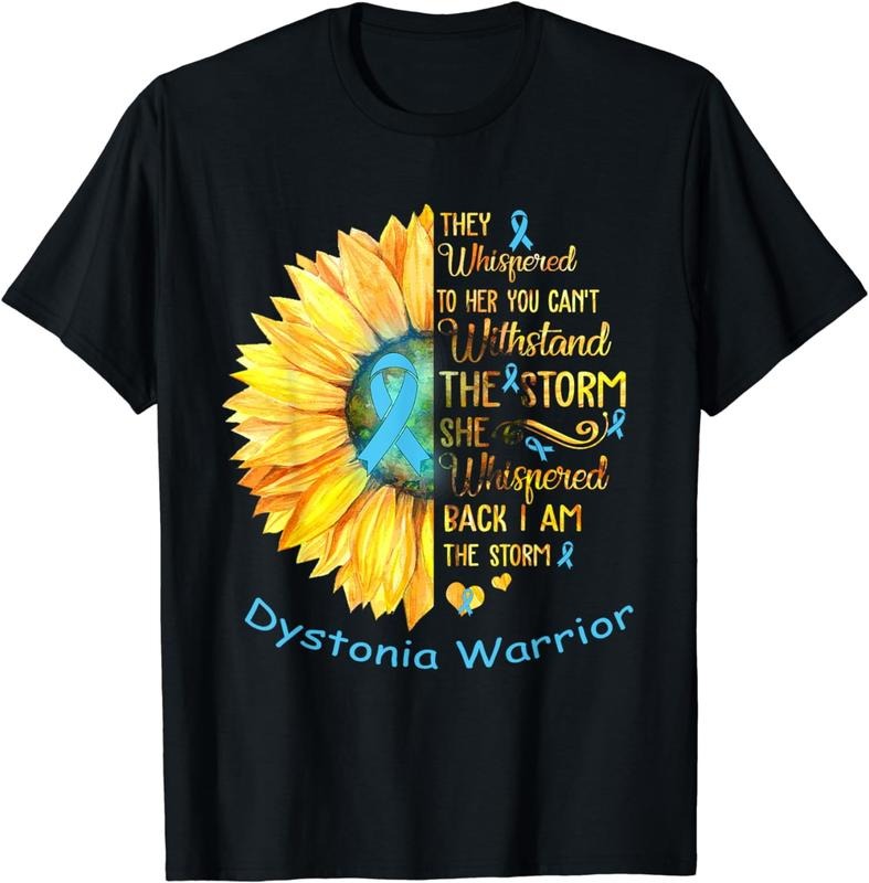 [100% Cotton]I am the Storm Dystonia Warrior T-Shirt Hoodie, Sweatshirt | HypeCrazeTee.com