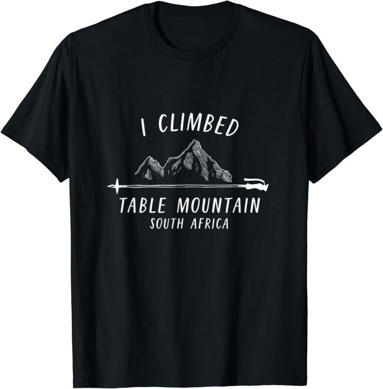 [100% Cotton]I climbed Table Mountain Climbing Nature Hiking South Africa T-Shirt Hoodie, Sweatshirt | HypeCrazeTee.com