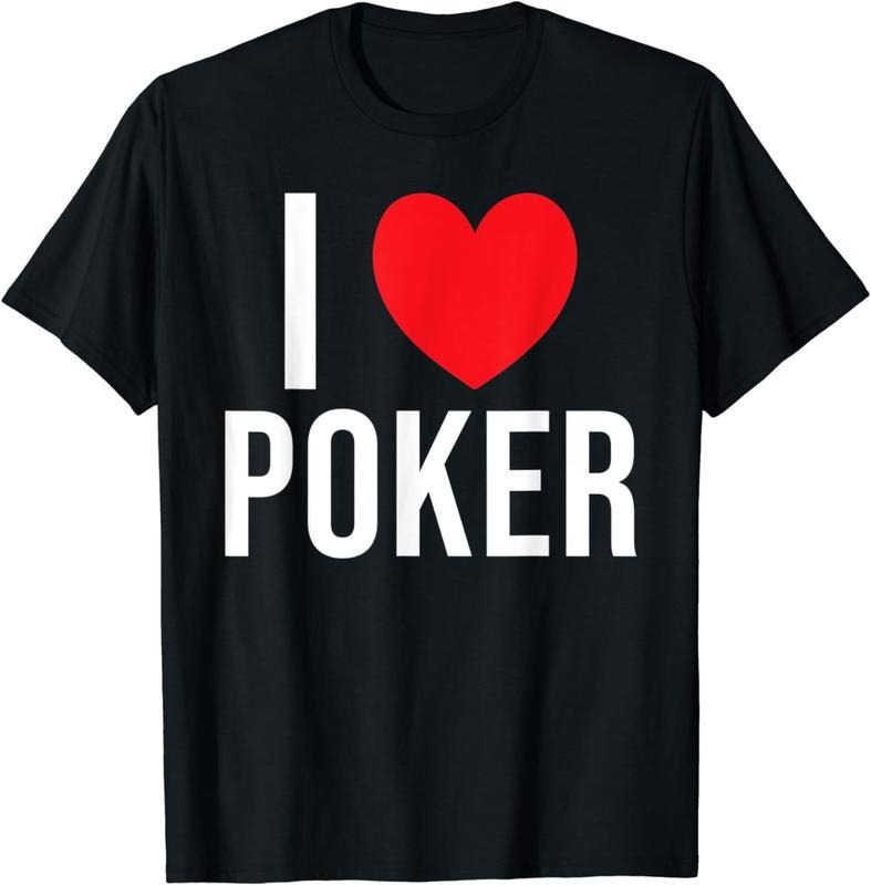 [100% Cotton]I love Poker Game Playing Cards Poker T-Shirt Hoodie, Sweatshirt | HypeCrazeTee.com