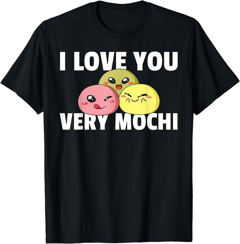 [100% Cotton]I love You Very Mochi Ice Cream Gift Rice Cake T-Shirt Hoodie, Sweatshirt | HypeCrazeTee.com