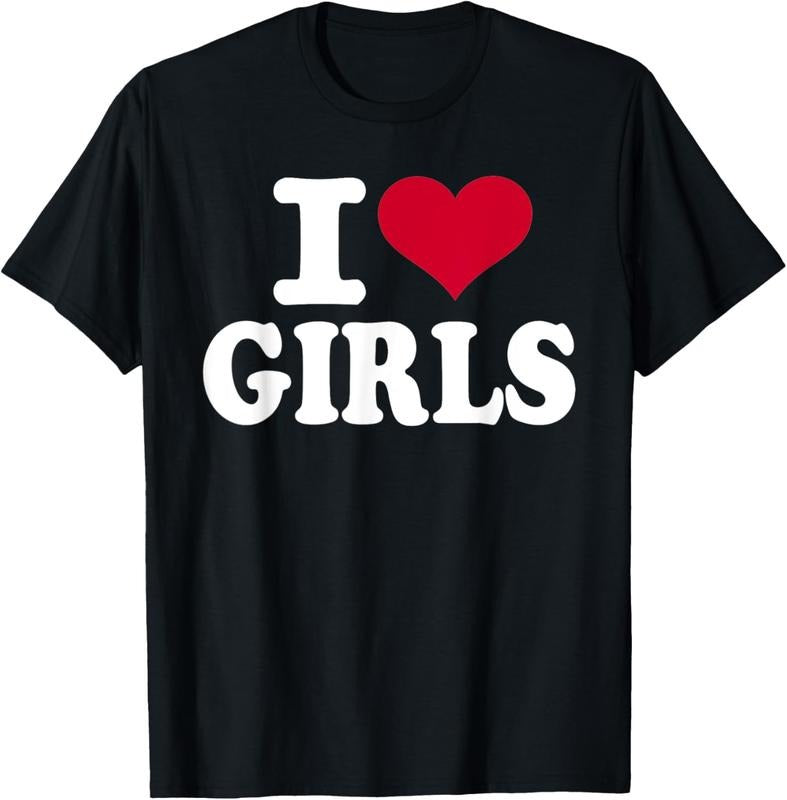 100% Cotton I love girls T-Shirt Hoodie, Sweatshirt | HypeCrazeTee.com