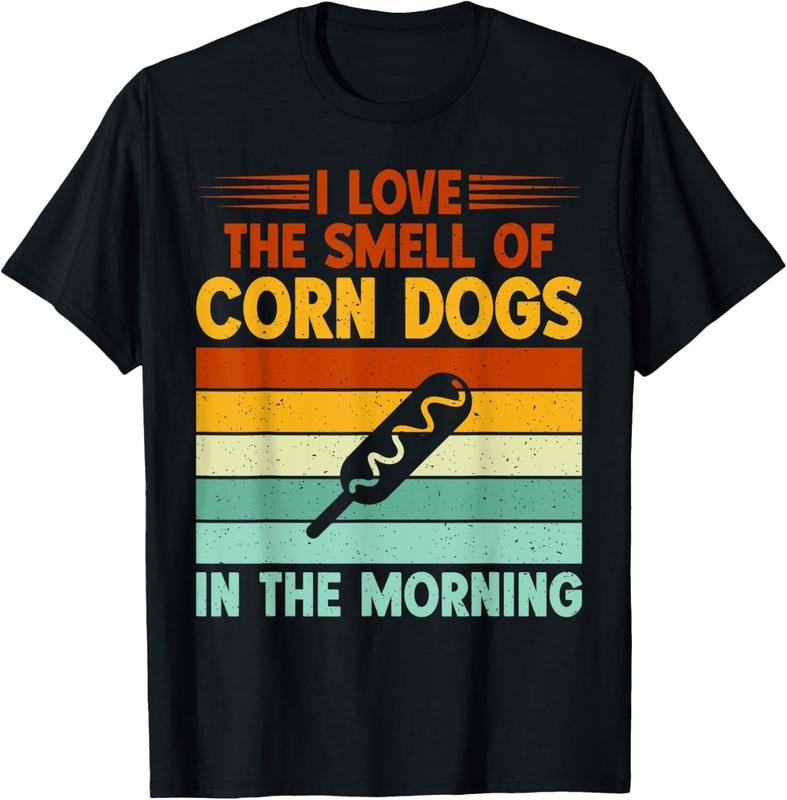 100% Cotton I love the Smell of Corn Dogs in the Morning Corn Dog T-Shirt Hoodie, Sweatshirt | HypeCrazeTee.com