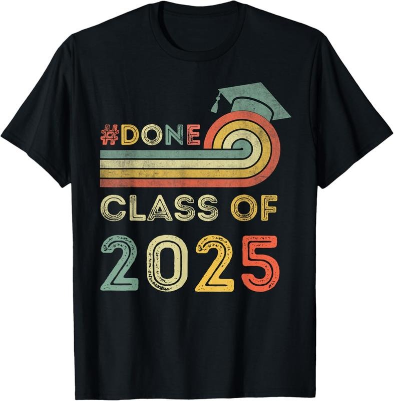 100% Cotton I'm Done Class Of 2025, Graduation 2025 T-Shirt Hoodie, Sweatshirt | HypeCrazeTee.com