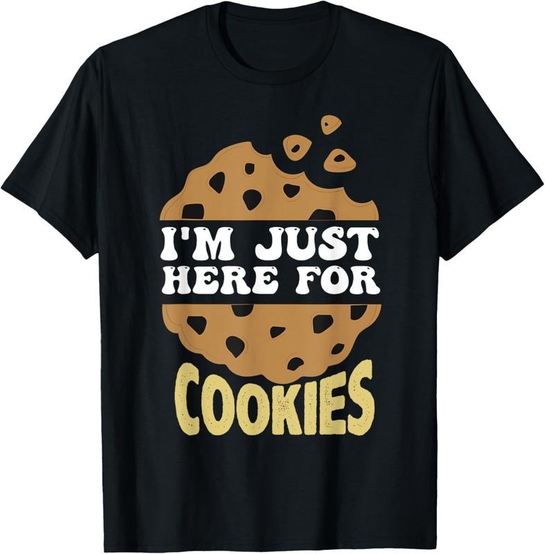 100% Cotton I'm Just Here For The Cookies Funny Christmas Cookies Outfit T-Shirt Hoodie, Sweatshirt | HypeCrazeTee.com