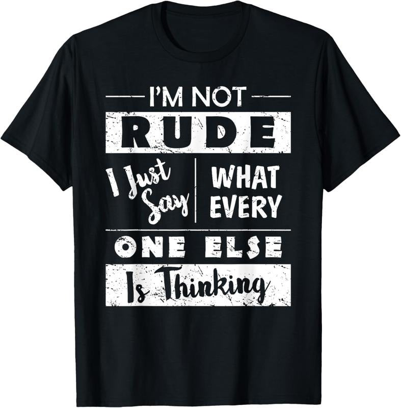 100% Cotton I'm Not Rude Sarcastic Saying Fun Witty Sarcasm Quotes T-Shirt Hoodie, Sweatshirt | HypeCrazeTee.com