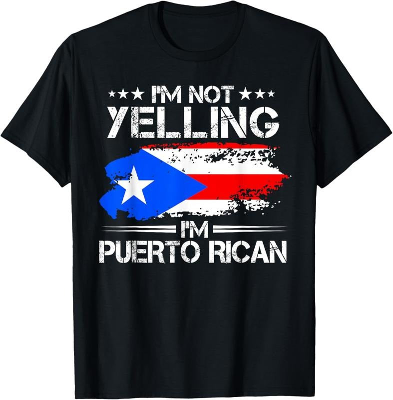 100% Cotton I'm Not Yelling I'm Puerto Rican Pride Puerto Rico T-Shirt Hoodie, Sweatshirt | HypeCrazeTee.com