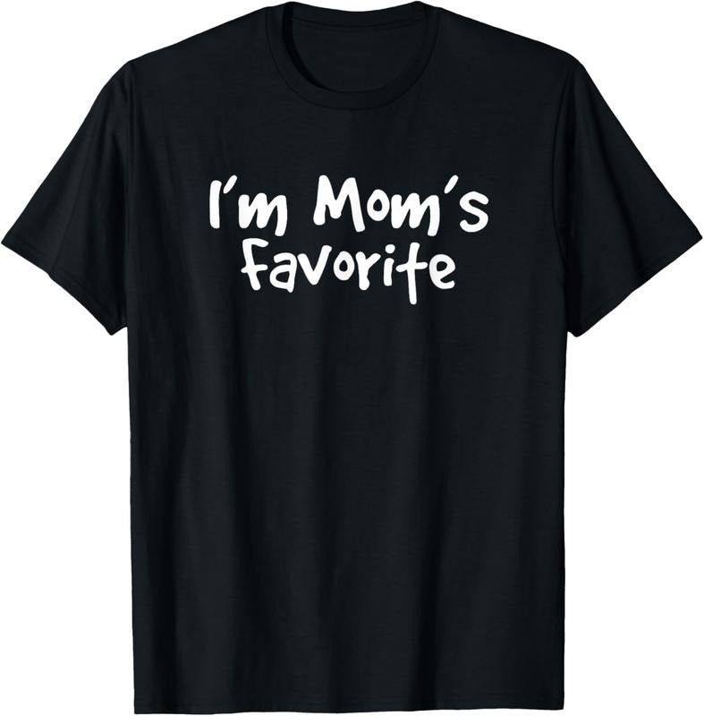 100% Cotton I'm mom's favorite funny  handwriting saying gift T-Shirt Hoodie, Sweatshirt | HypeCrazeTee.com