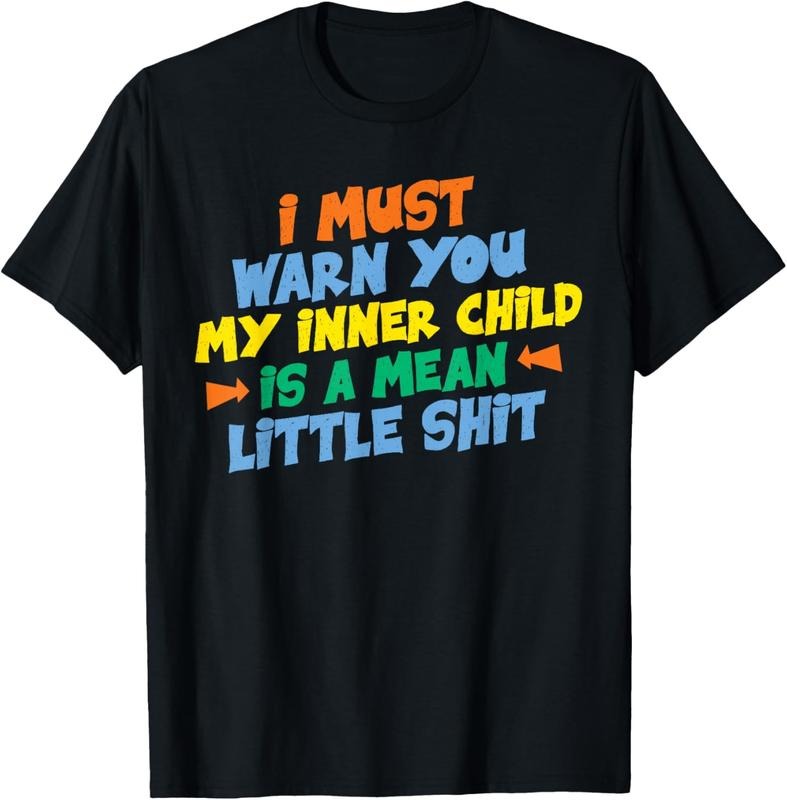 100% Cotton I must warn you my inner  is a mean little shit gift T-Shirt Hoodie, Sweatshirt | HypeCrazeTee.com