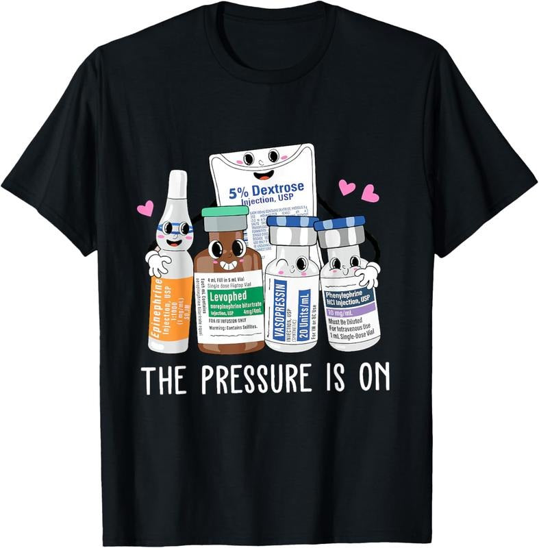 100% Cotton Icu Nurse Pressure is on Emergency Medicine Surgical T-Shirt Hoodie, Sweatshirt | HypeCrazeTee.com