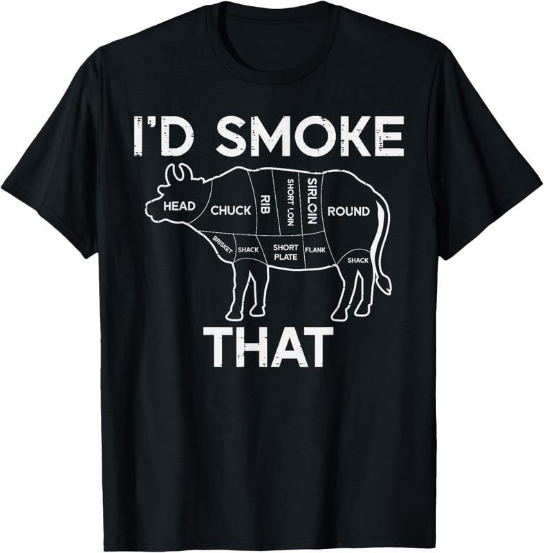 100% Cotton Id Grill That Cow Beef Meat Chart Bbq Barbecue Grill Butcher T-Shirt Hoodie, Sweatshirt | HypeCrazeTee.com