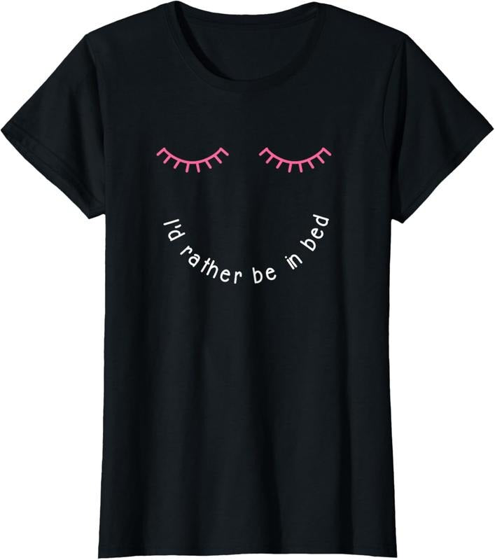 100% Cotton Id rather be in bed tshirt love sleeping nap tee T-Shirt Hoodie, Sweatshirt | HypeCrazeTee.com