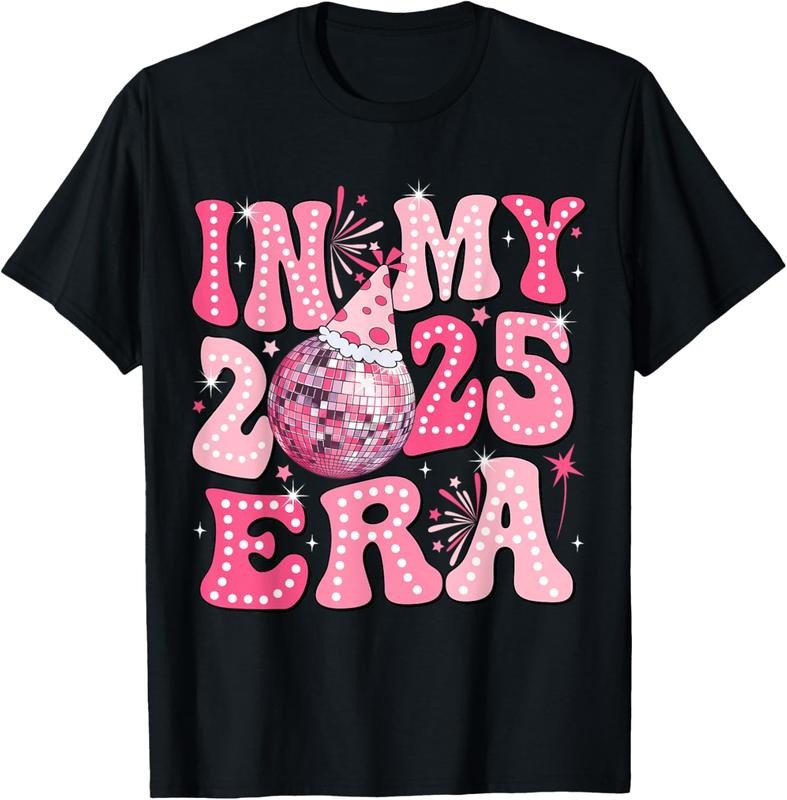 100% Cotton In My 2025 Era Happy New Year 2025 Family Matching Party T-Shirt Hoodie, Sweatshirt | HypeCrazeTee.com