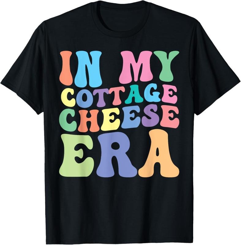 100% Cotton In My Cottage Cheese Era Retro Vintage Groovy Cottage Cheese T-Shirt Hoodie, Sweatshirt | HypeCrazeTee.com