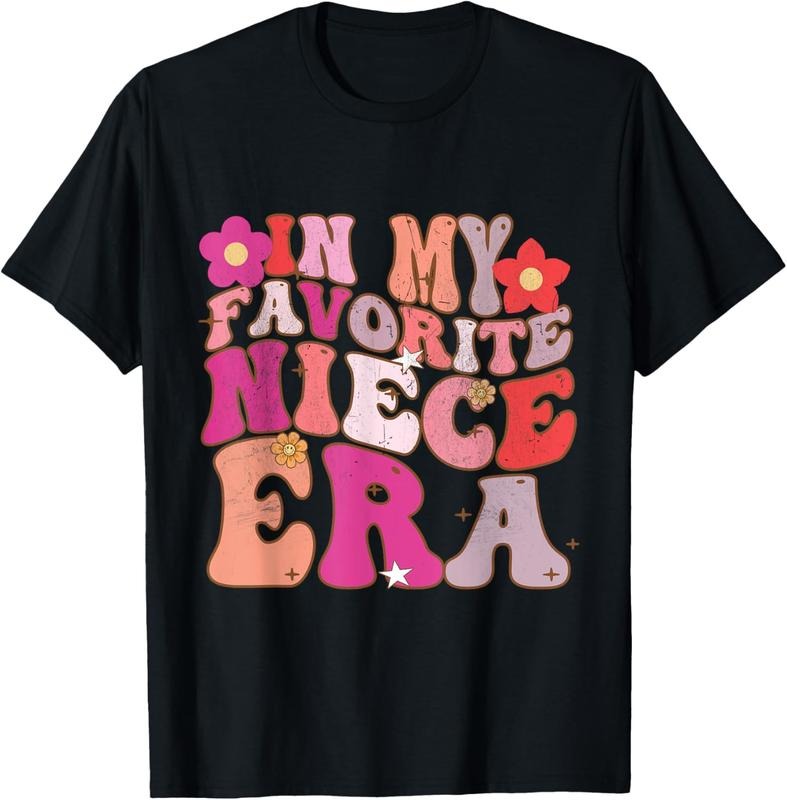 100% Cotton In My Favorite Niece Era Retro Sister   Youth T-Shirt Hoodie, Sweatshirt | HypeCrazeTee.com