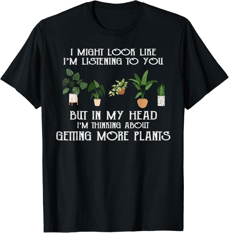 100% Cotton In My Head I'm Thinking About Getting More Plants T-Shirt Hoodie, Sweatshirt | HypeCrazeTee.com