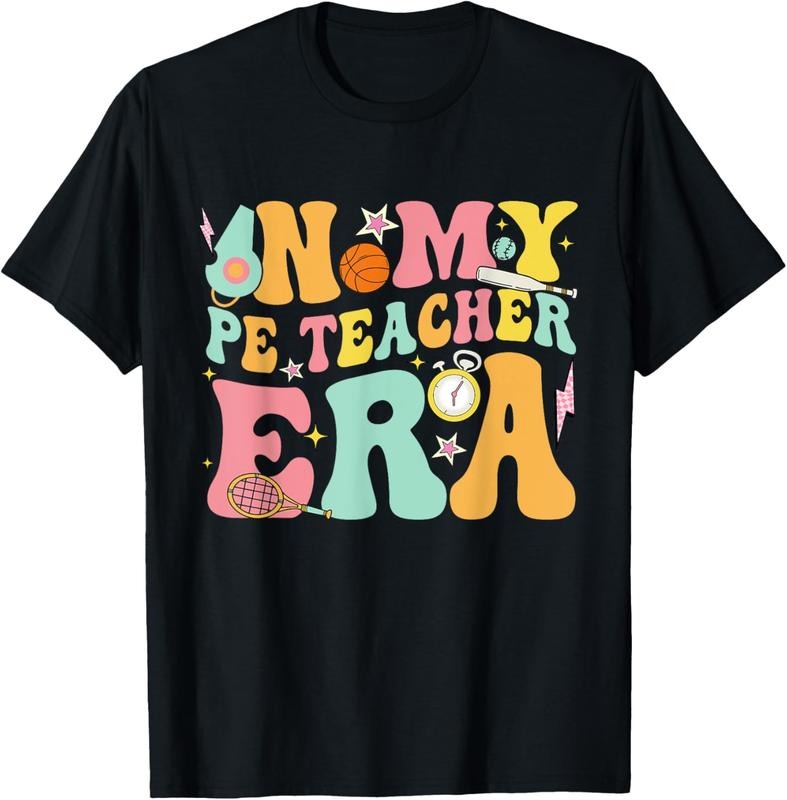 100% Cotton In My Physical Education Era PE Teacher Women Men T-Shirt Hoodie, Sweatshirt | HypeCrazeTee.com