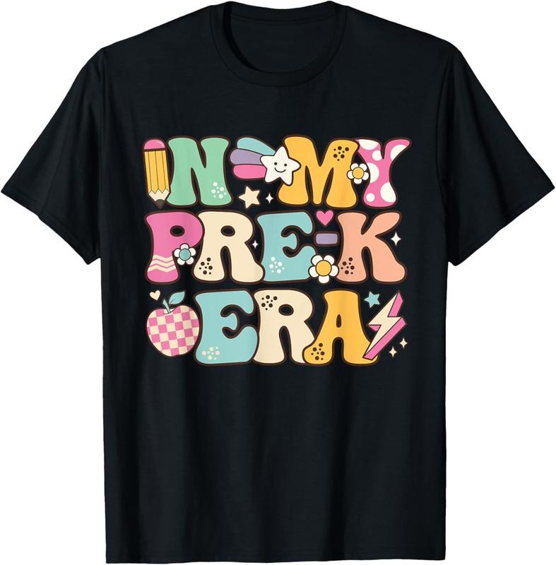 100% Cotton In My Pre-K Era Girl Back To School Cute PreSchool Teacher T-Shirt Hoodie, Sweatshirt | HypeCrazeTee.com