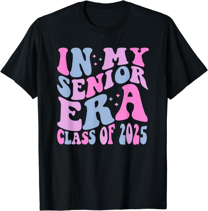 [100% Cotton]In My Senior Era, Class of 2025, Senior 2025 T-Shirt Hoodie, Sweatshirt | HypeCrazeTee.com
