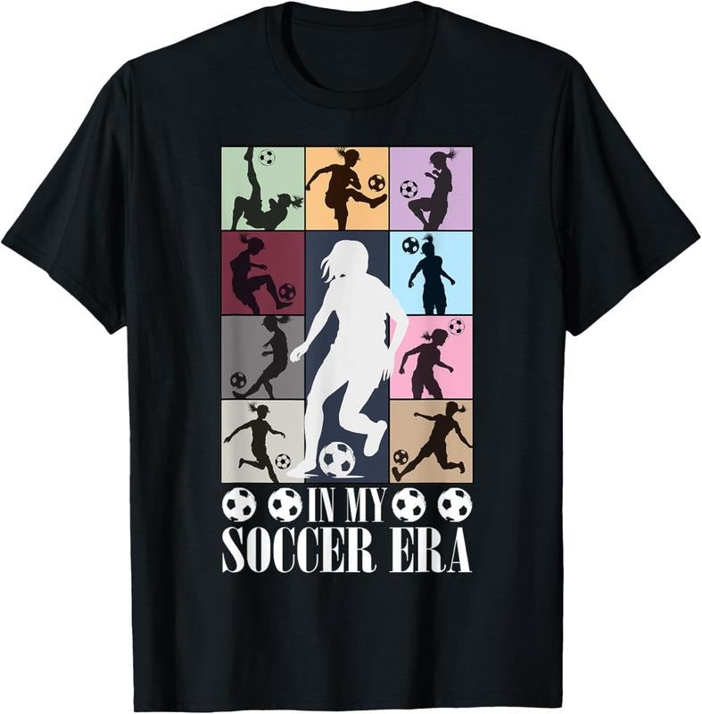 100% Cotton In My Soccer Era Funny Soccer Girl Player T-Shirt Hoodie, Sweatshirt | HypeCrazeTee.com