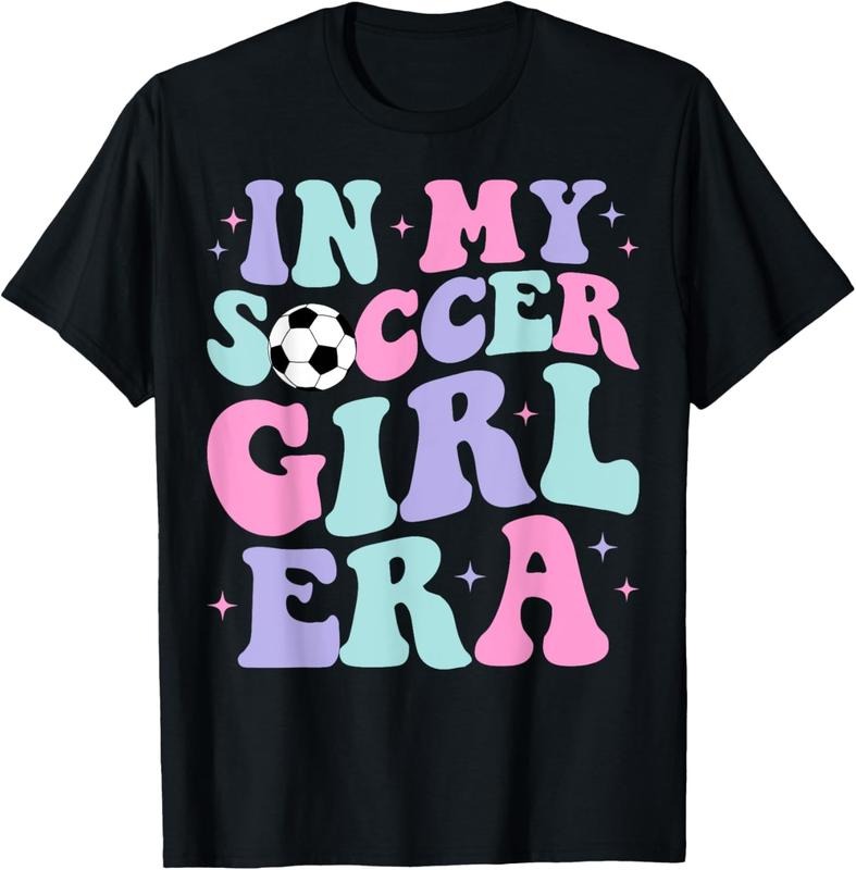 100% Cotton In My Soccer Girl Era Retro Groovy Soccer Girl T-Shirt Hoodie, Sweatshirt | HypeCrazeTee.com