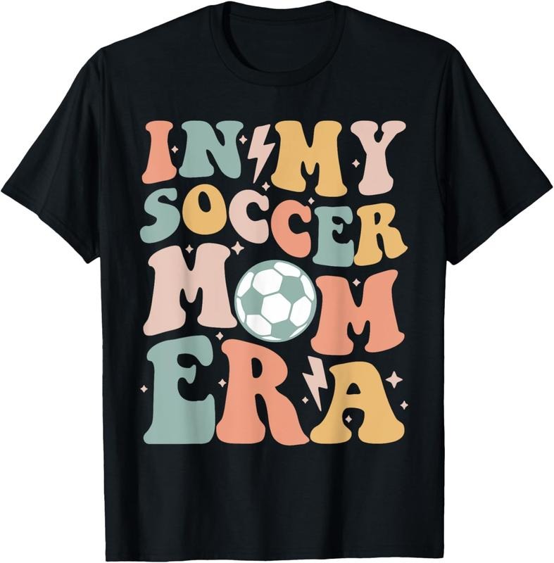 100% Cotton In My Soccer Mom Era Groovy Soccer Team Player Mother's Day T-Shirt Hoodie, Sweatshirt | HypeCrazeTee.com
