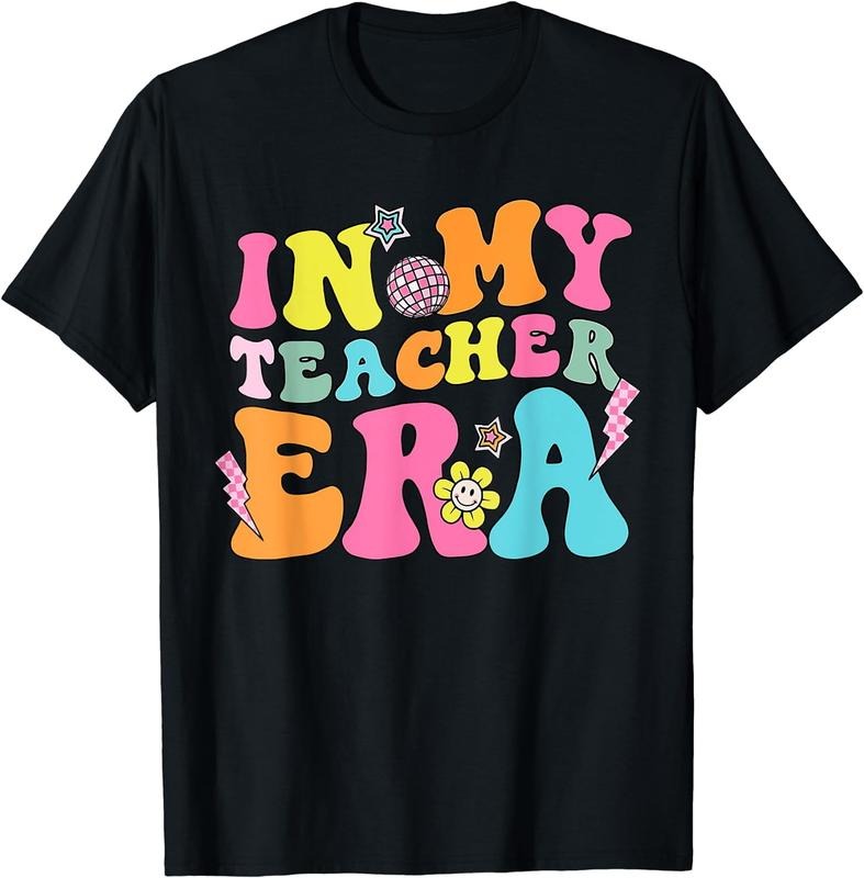 [100% Cotton]In My Teacher Era Best Teacher Appreciation Teaching Groovy T-Shirt Hoodie, Sweatshirt | HypeCrazeTee.com