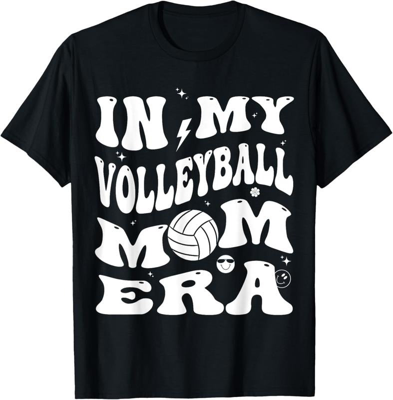 100% Cotton In My Volleyball Mom Era Groovy T-Shirt Hoodie, Sweatshirt | HypeCrazeTee.com