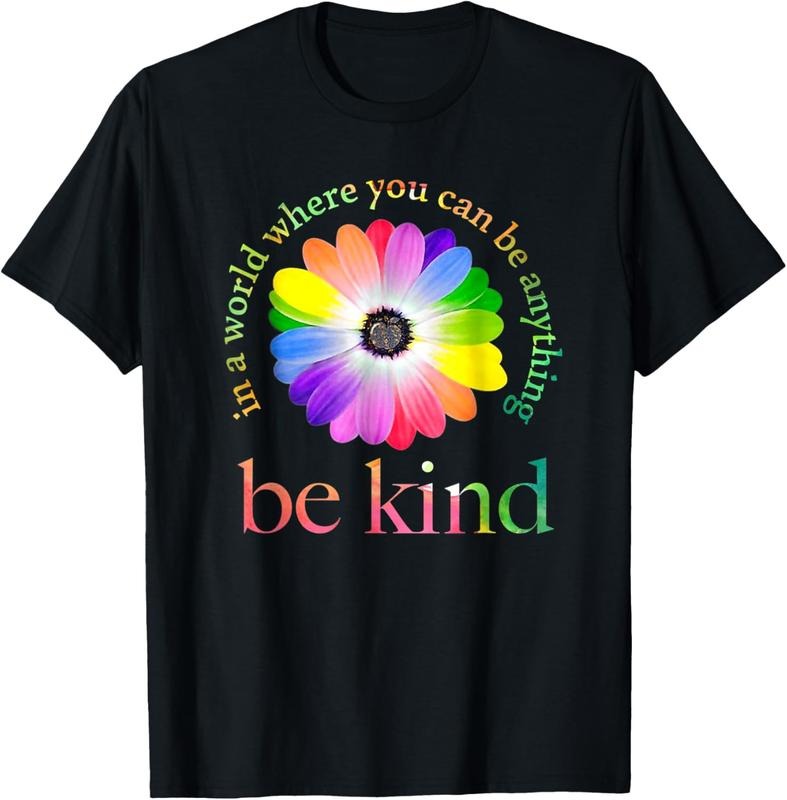 100% Cotton In a world where you can be anything be kind gift T-Shirt Hoodie, Sweatshirt | HypeCrazeTee.com
