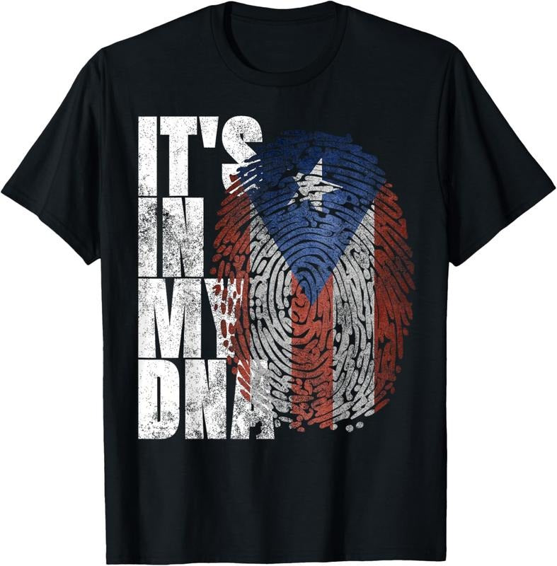 100% Cotton It's In My DNA Puerto Rican Gifts Hispanic Puerto Rico Flag T-Shirt Hoodie, Sweatshirt | HypeCrazeTee.com