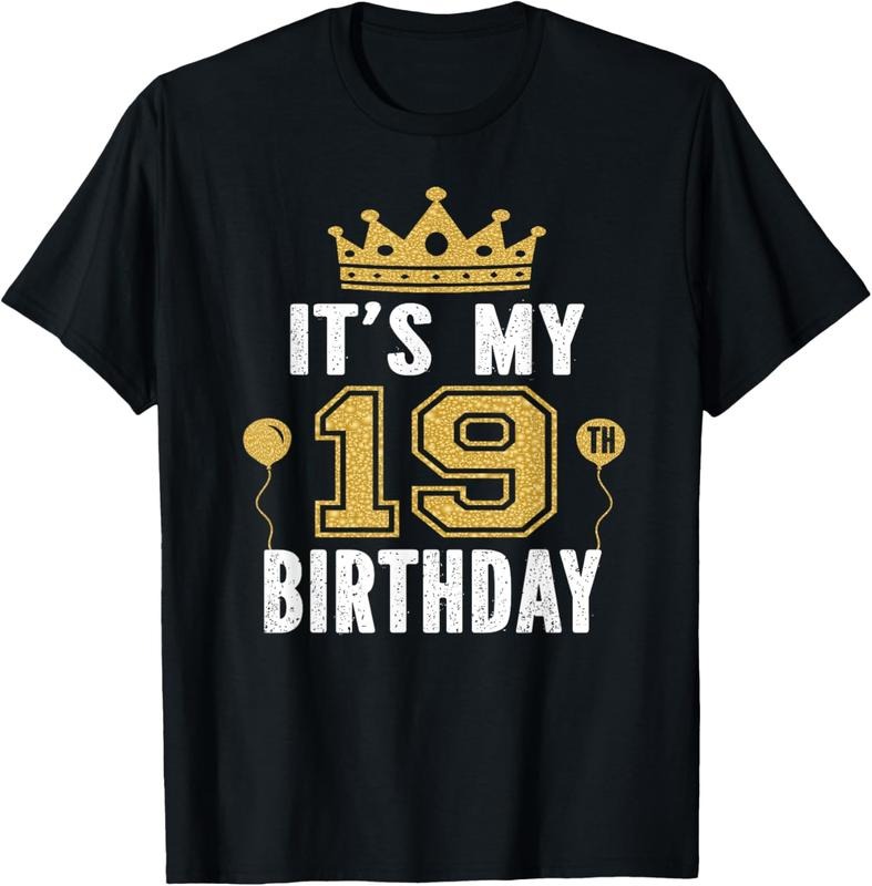 100% Cotton It's My 19th Birthday Gift For 19 Years Old Man And Woman T-Shirt Hoodie, Sweatshirt | HypeCrazeTee.com
