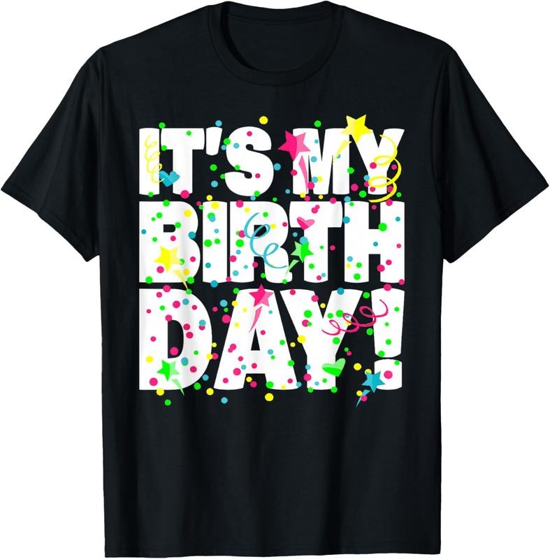 100% Cotton It's My Birthday Shirt for Men Women Teens  Confetti T-Shirt Hoodie, Sweatshirt | HypeCrazeTee.com