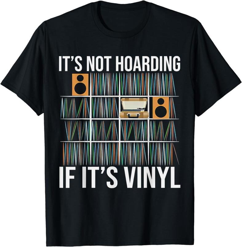 [100% Cotton]It's Not Hoarding If It's Vinyl Funny Vinyl Records Lover T-Shirt Hoodie, Sweatshirt | HypeCrazeTee.com