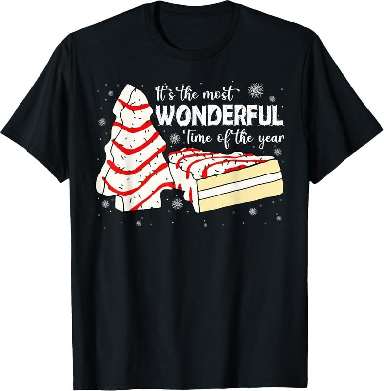 100% Cotton It's The Most Wonderful Time of The Year Tree Cakes Xmas T-Shirt Hoodie, Sweatshirt | HypeCrazeTee.com