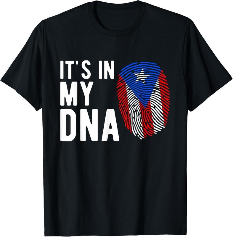 100% Cotton It's in my DNA Puerto Rico Flag Puerto Rican Gift T-Shirt Hoodie, Sweatshirt | HypeCrazeTee.com