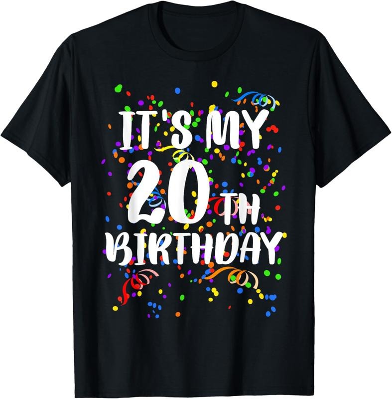 100% Cotton Its My 20th Birthday Shirt Happy Birthday Funny Gift TShirt T-Shirt Hoodie, Sweatshirt | HypeCrazeTee.com